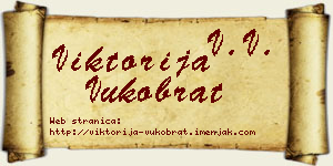 Viktorija Vukobrat vizit kartica